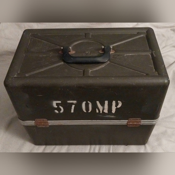 Vintage 1960s USMC U.S Navy Public Address Set AN/PIQ-5A Bullhorn w/ Mic Volume - Picture 10 of 12